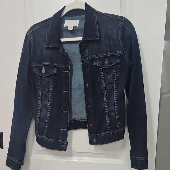 Caslon Jackets & Blazers - Caslon Dark Blue Denim Jacket